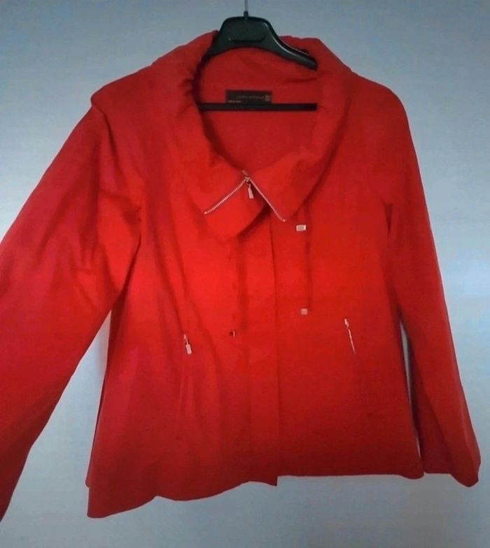 Veste rouge Zara taille S - photo numéro 2