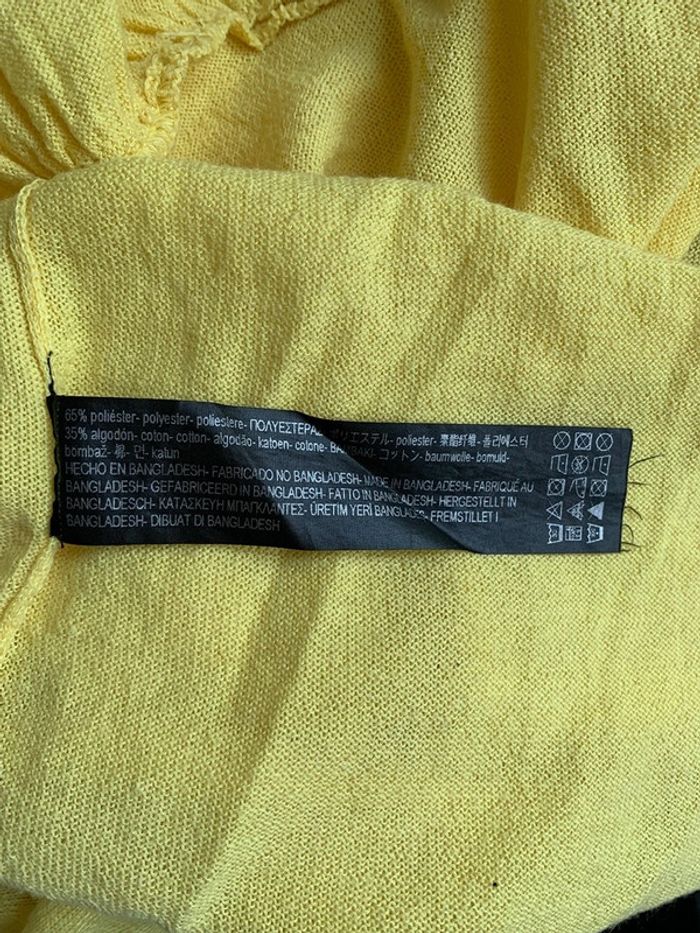 haut et t-shirt Zara jaune taille S - photo numéro 7