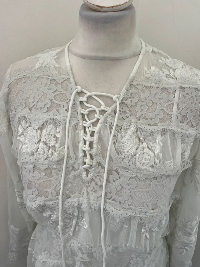 Blouse en dentelle The Kooples XS - photo numéro 4