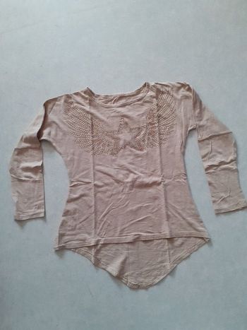 Maillot beige, avec strass