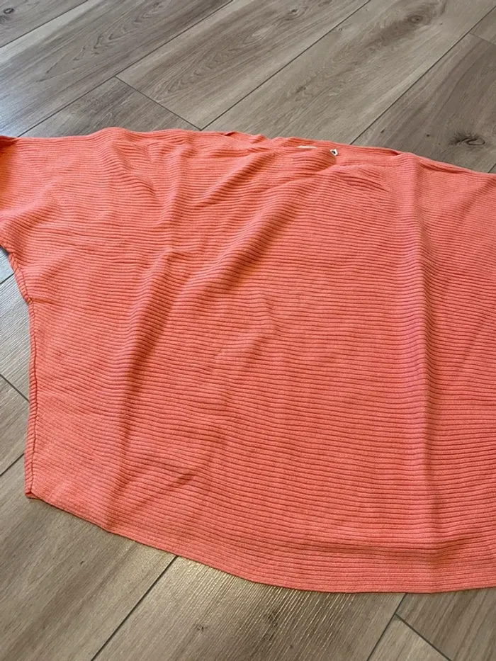 Frühlingspullover rosa mit überschrittenen Ärmeln Gr.XS, fällt etwas größer aus - photo numéro 2