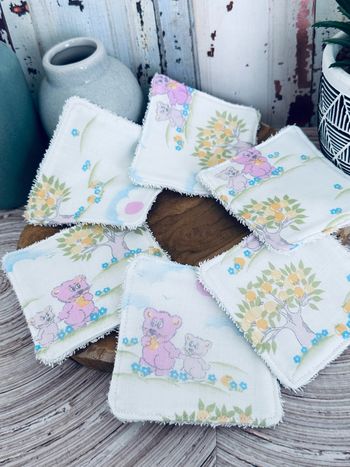 Lingettes lot de 6 lavable et réutilisable