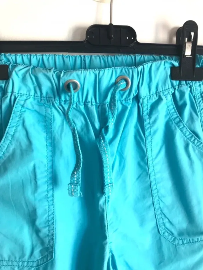 Pantalon 10 ans bleu à grandes poches - photo numéro 2