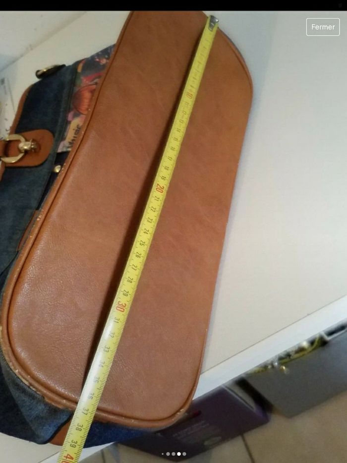 Sac à main jeans bon état - photo numéro 7