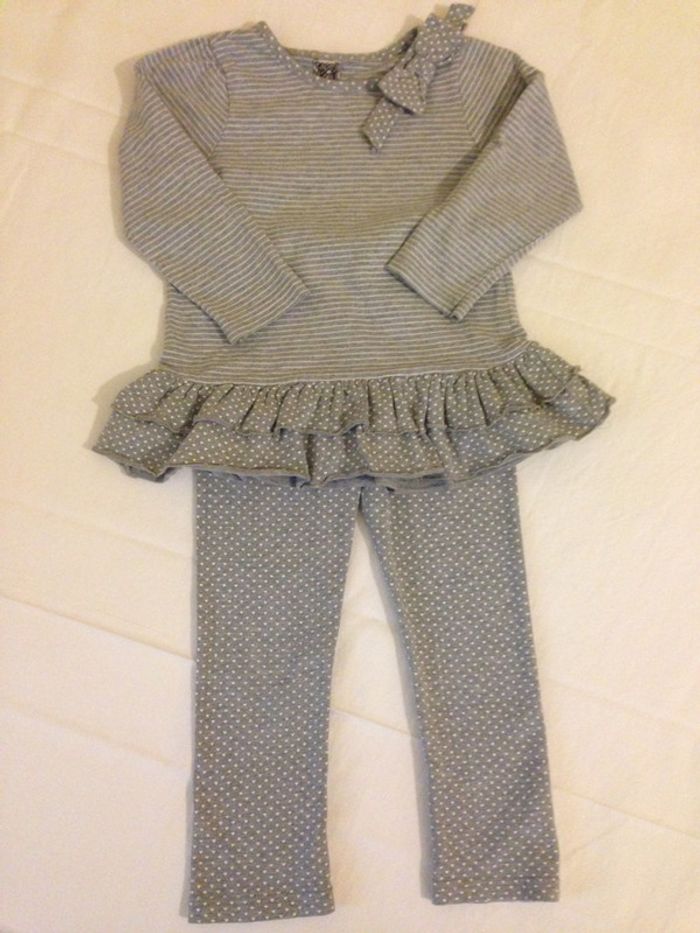 Ensemble Legging & Tunique Gris