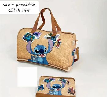 Lot sac + pochette stitch neuves