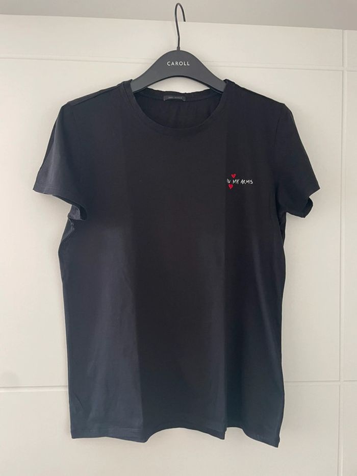 Tee shirt noir IKKS « in my arms » taille 42