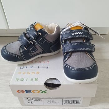 Geox- Sneakers Elthan garçon bleu/gris T20