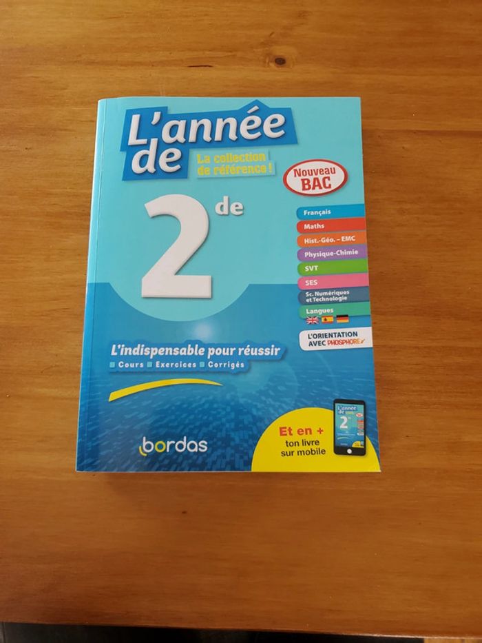 L'année de 2de