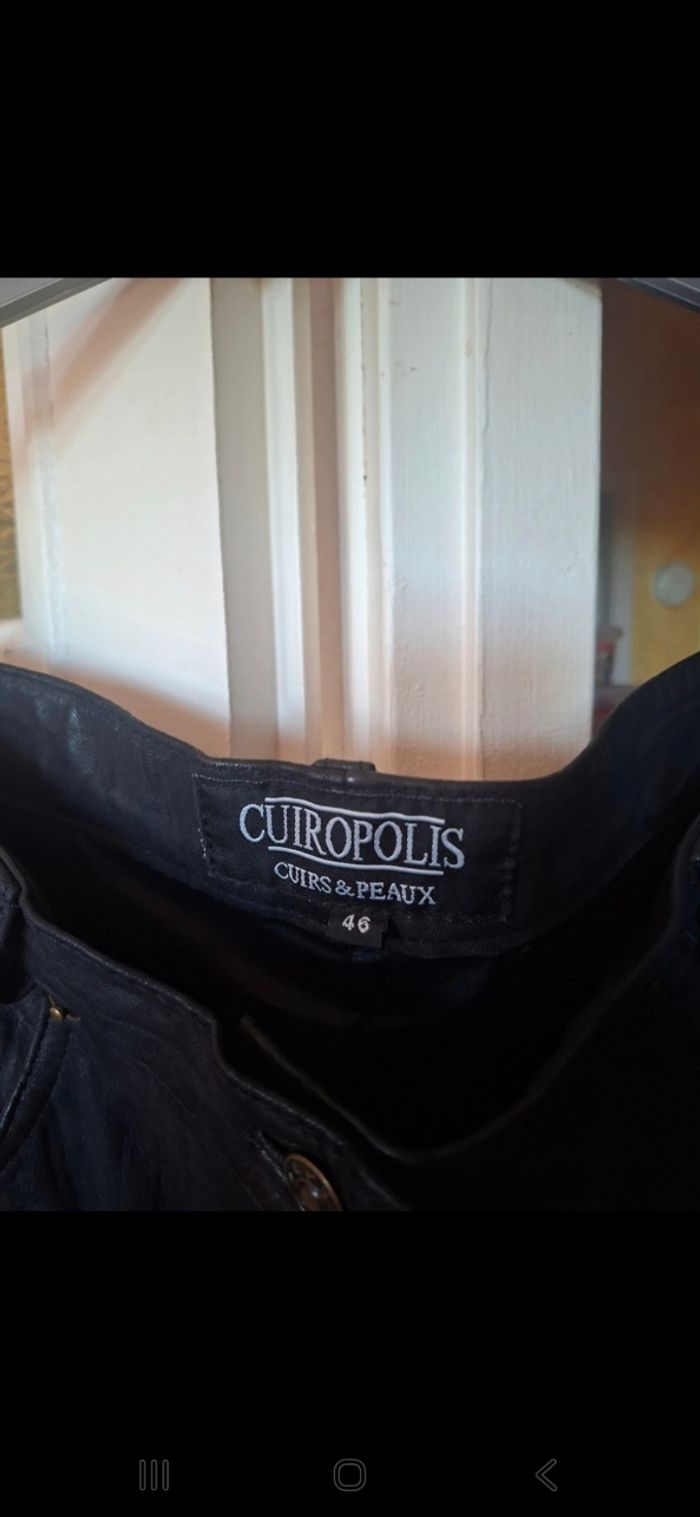 Pantalon femme cuir taille 46 cuiropolis - photo numéro 2