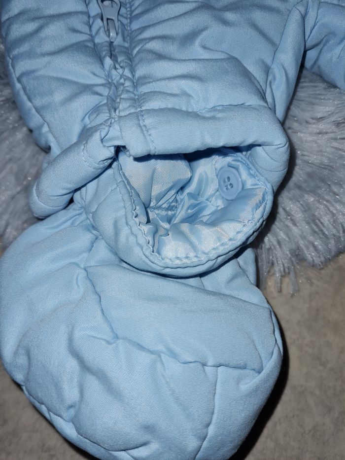 combinaison hiver bleu bébé 3 mois - photo numéro 3