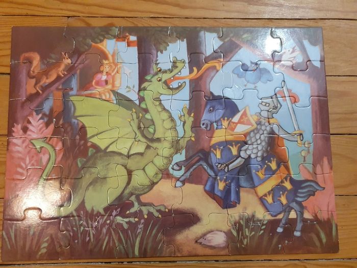 Puzzle le chevalier et le dragon - photo numéro 2