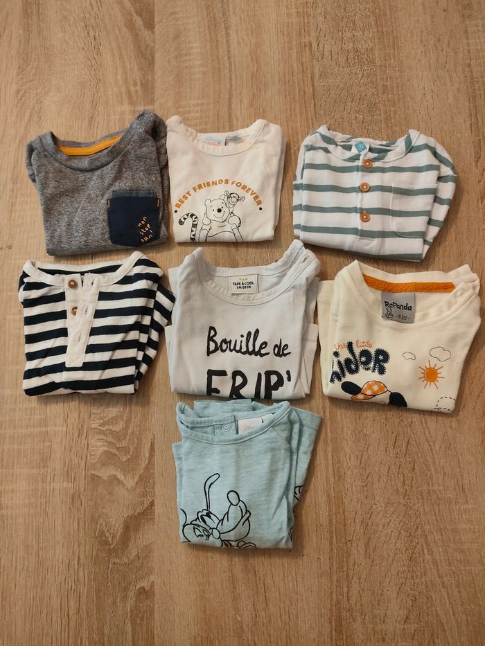 Lot de t-shirts manches longues