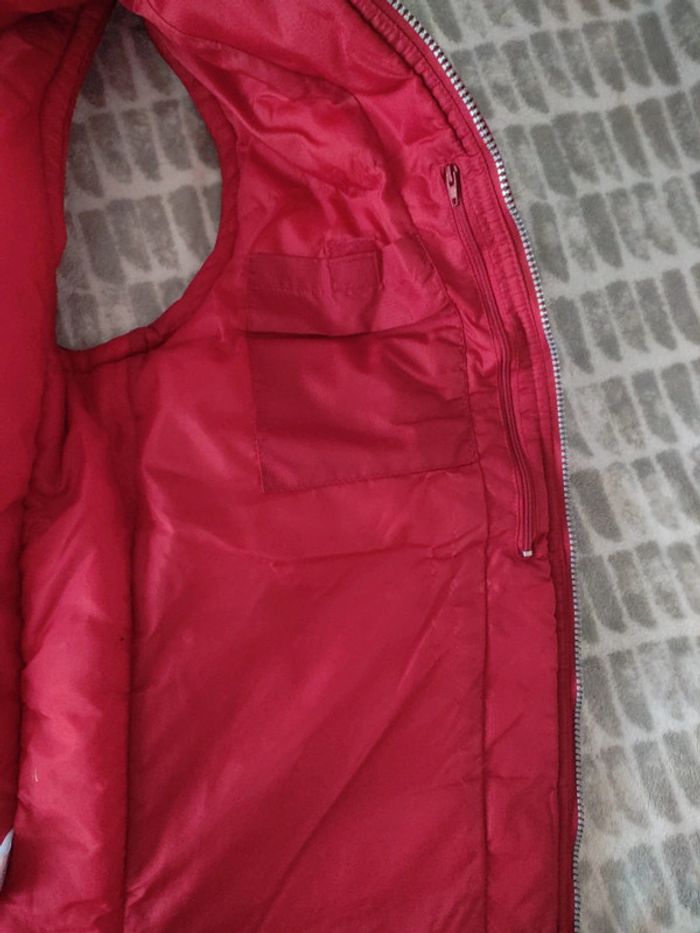 Doudoune gilet sans manches rouge poches Sol's taille L 40 - photo numéro 6