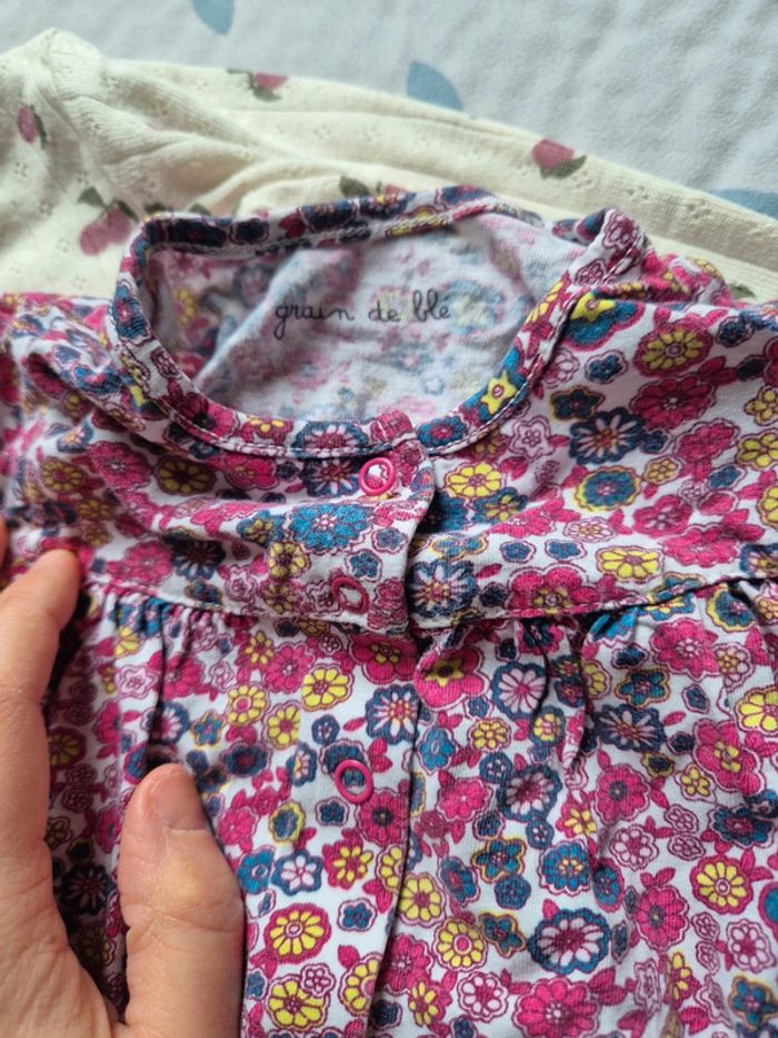 Lot de 2 tee shirt à manche langue - photo numéro 2