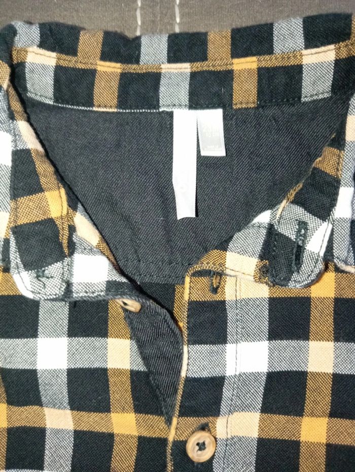 Chemise manches longues à carreaux - photo numéro 2