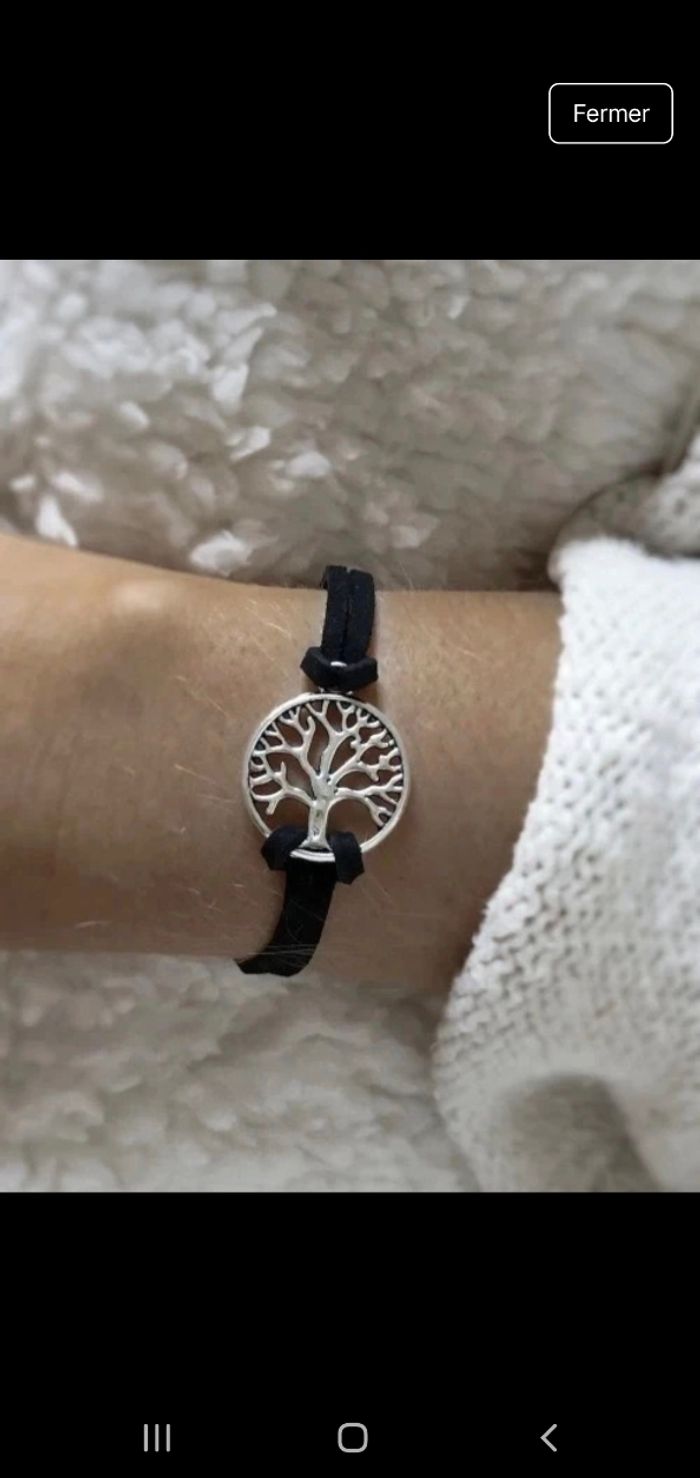 Bracelet réglable fleur de vie pour femme ou enfant