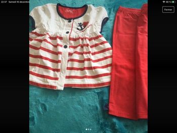 ensemble disney tee-shirt & pantacourt 36 mois comme neuf 3 ans