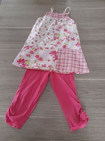 Tunique vertbaudet et leggings bronzini