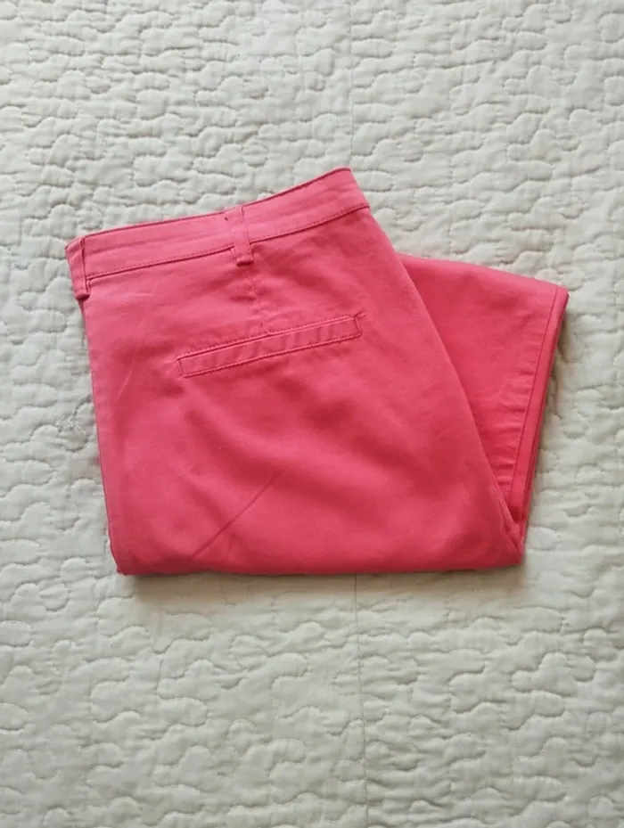 Pantalon droit classique Kiabi rose été taille 38 femme