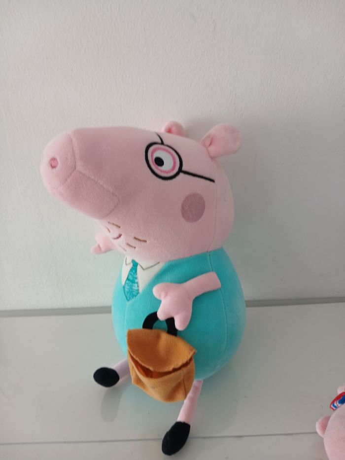 Lot 3 Peluches Peppa Pig - Ty & Officiel - photo numéro 5