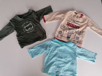 Lot 3 hauts manches longues garçon T 3 mois 👶