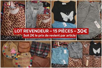Lot revendeurs vetements femmes et sacs