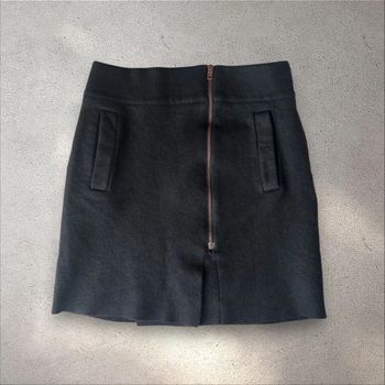 Jupe portefeuille en laine noire Irié taille S