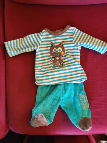 Pyjama 2 pièces 1 mois
