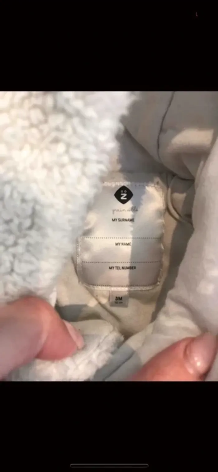 Veste mouton Z taille 3 mois - photo numéro 3