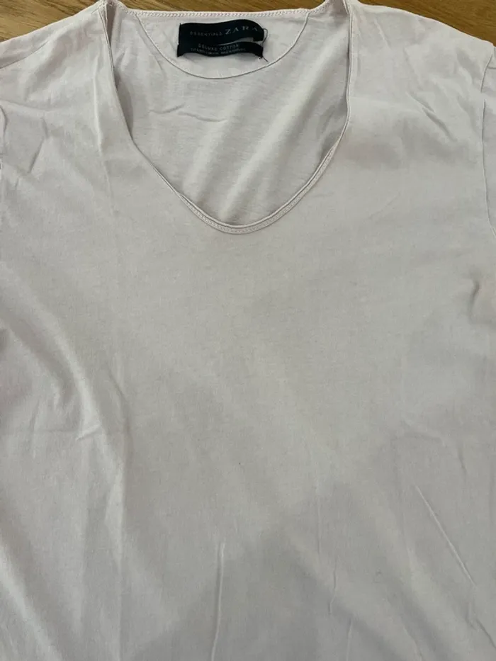T-shirt rose poudré Zara - photo numéro 3