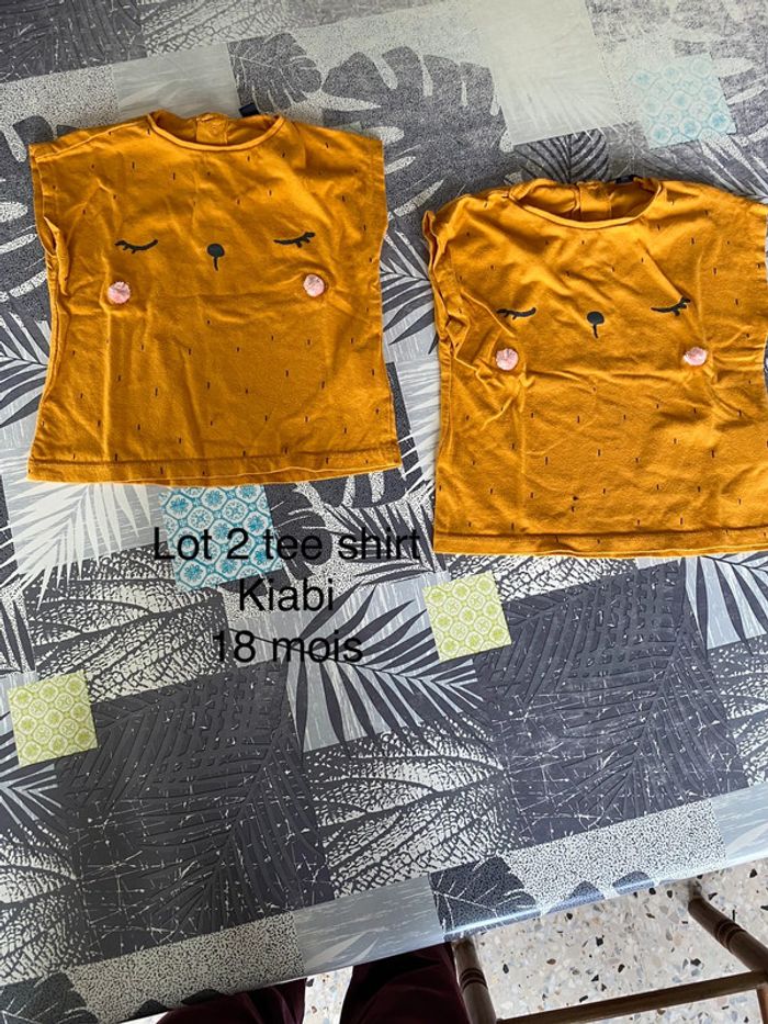18 mois Lot 2 teeshirt kiabi