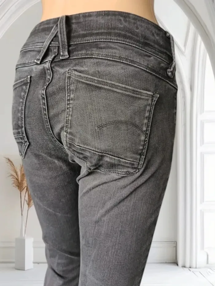 jean G-STAR raw lynn d-mid super skinny , taille mi-haute , stretch - photo numéro 7