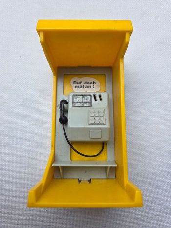 Cabine téléphonique vintage Playmobil