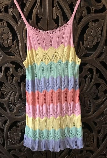 Robe maille colorée