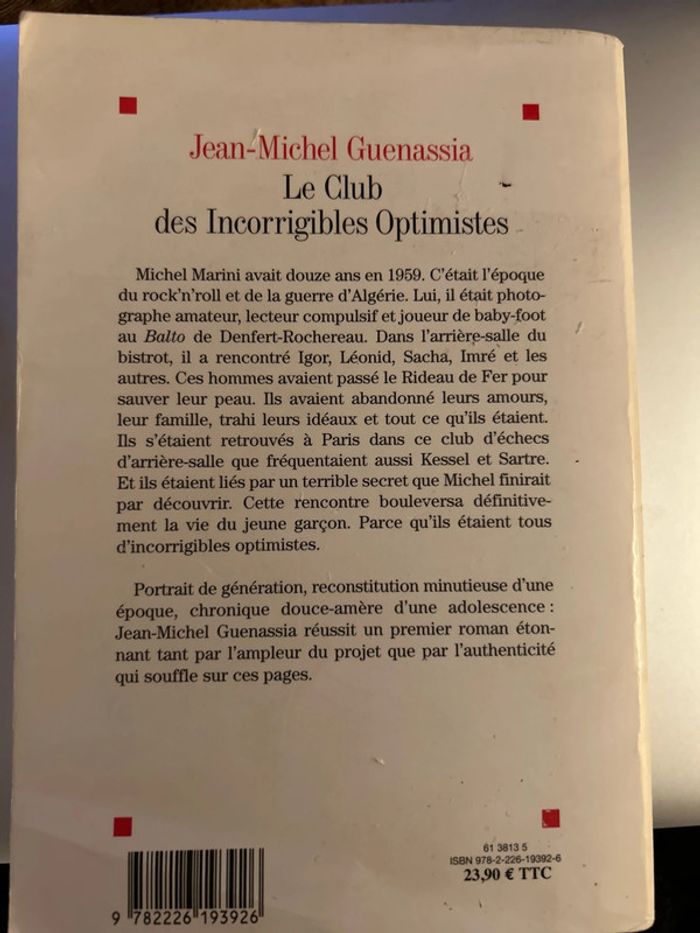 le club des incorrigibles optimistes - photo numéro 2