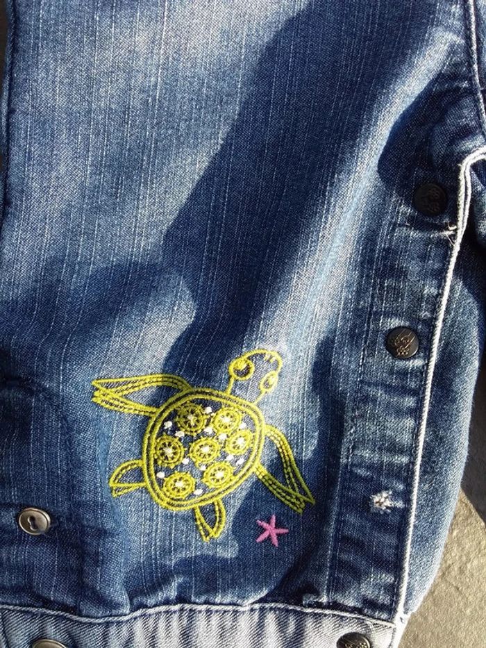 Jolie salopette estivale fille 12 mois DPAM - photo numéro 2