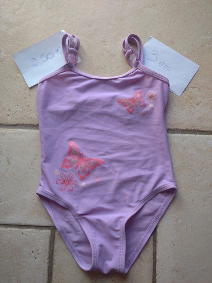 Maillot de bain 1 pièce Fille 3 ans Papillon
