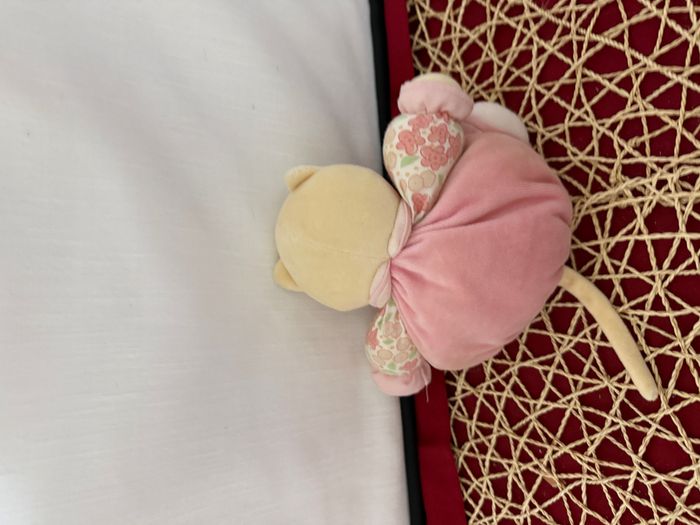 Doudou chat patapouf rose fleurs Lilirose KALOO - photo numéro 5