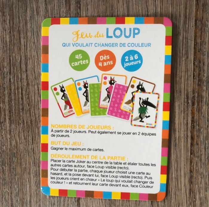 Jeu du Loup couleurs - photo numéro 4