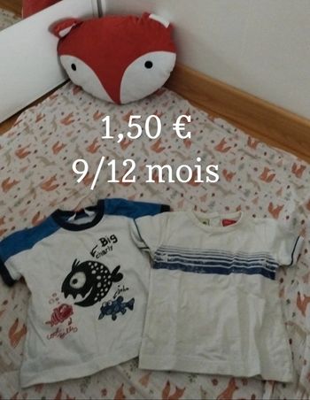 Lots de tee-shirt 9/12 mois