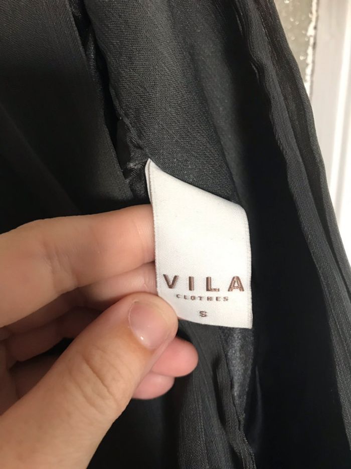 vila jupe grise taille s - photo numéro 3