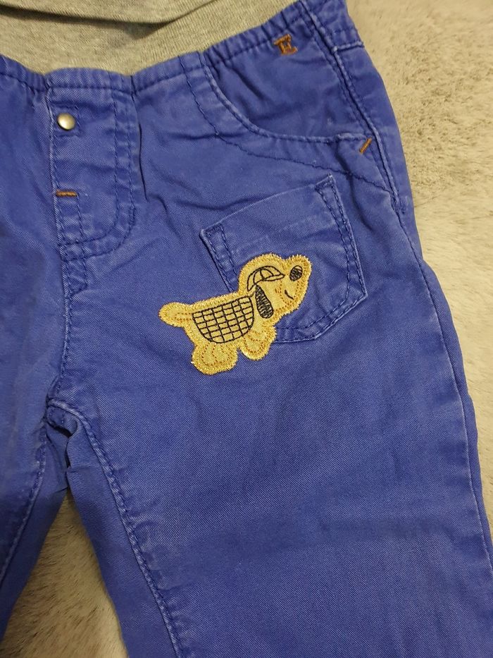 Ensemble Pantalon Esprit et t.shirt manches longues Sergent Major 9 mois - photo numéro 3