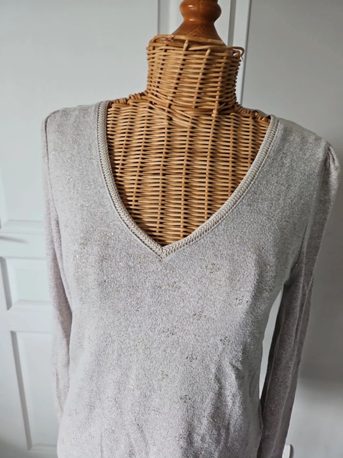 Pull col V femme taille S gemo u46 - photo numéro 3