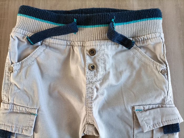 Pantalon gris retroussable Gémo 3 mois - photo numéro 2
