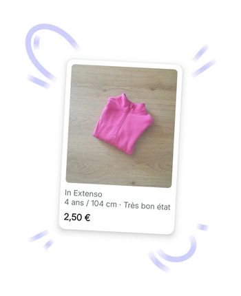 🩷 Sweat polaire 4 ans In Extenso #emyfleury_4ansfille