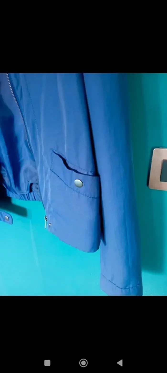 Blouson d'été bleu vif - photo numéro 5