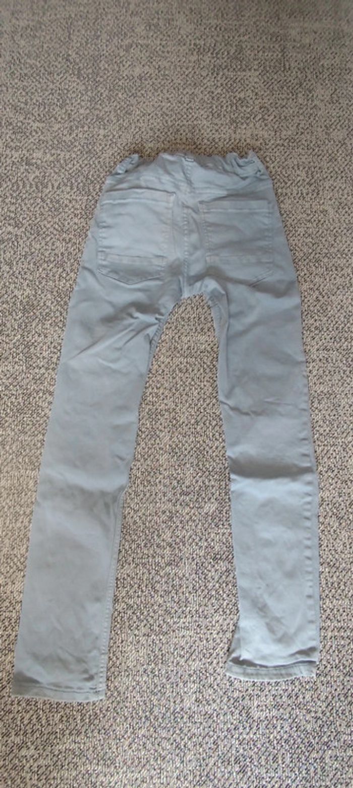 lot jeans skinny bleu clair et gris marroné - photo numéro 8