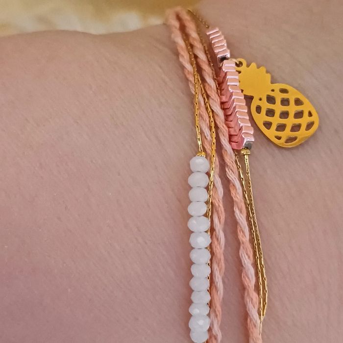 Bracelet ikita en acier inoxydable 32+ 5 cm
