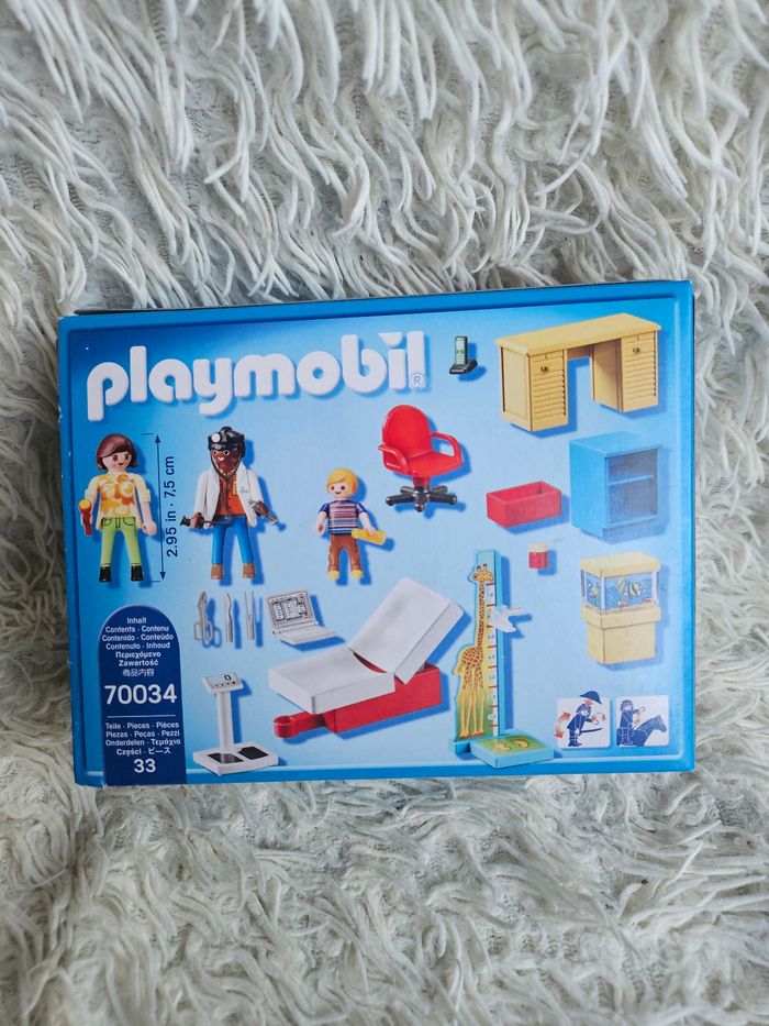 Jouet - jeux de construction playmobil 70034 cabinet du pédiatre - Neuf - photo numéro 2